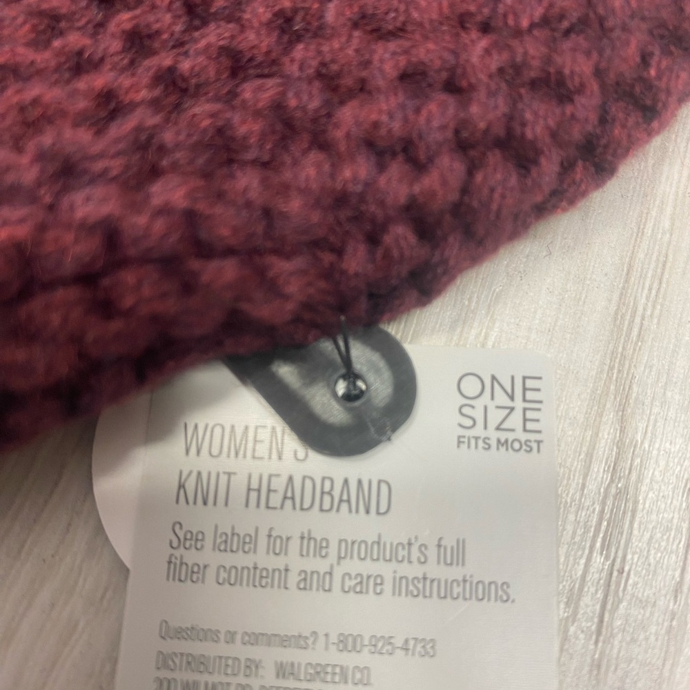 West Loop Maroon Knit Hairband - Picture 4 of 7